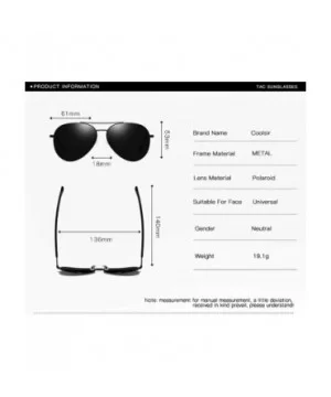 Men Aviator Sunglasses Polarized Women - UV 400 - C91947M9KRY $9.85 Aviator