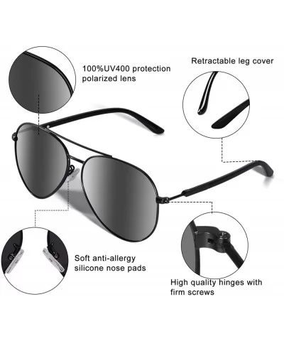 Men Aviator Sunglasses Polarized Women - UV 400 - C91947M9KRY $9.85 Aviator