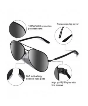 Men Aviator Sunglasses Polarized Women - UV 400 - C91947M9KRY $9.85 Aviator