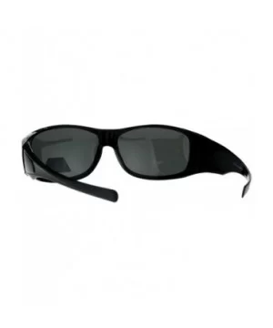 Polarized Anti-glare Lens Classic Minimal Mod Fit Over Sunglasses - Grey - C91876OM3XS $7.16 Rectangular