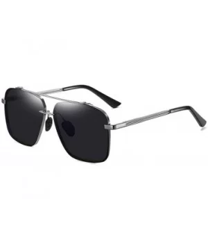 Men's sunglasses- anti-glare glasses- polarized sunglasses- rectangular metal full-frame driving - C5 - CE194UO25SM $31.30 Re...