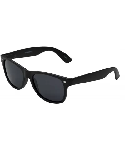 Men's Polarized Sunglasses - Flat Matte Frames - Black - CM12JQYQM6N $8.23 Round