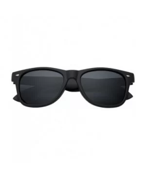 Men's Polarized Sunglasses - Flat Matte Frames - Black - CM12JQYQM6N $8.23 Round