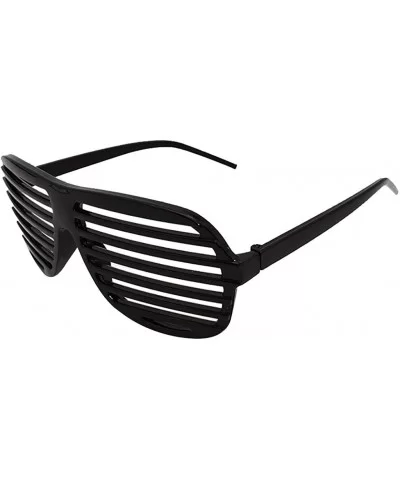 Plastic Wizard Glasses Round Glasses Frame No Lenses for Party Supplies - Black - CF18ODYMLLX $5.91 Rimless