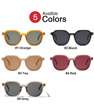 Summer Eyeglasses Fashion Transparent Orange Square Sunglasses Women Trendy Sun Glasses Vintage Men Shades - CT197A3768S $32....