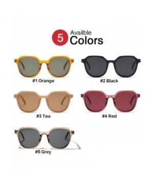 Summer Eyeglasses Fashion Transparent Orange Square Sunglasses Women Trendy Sun Glasses Vintage Men Shades - CT197A3768S $32....