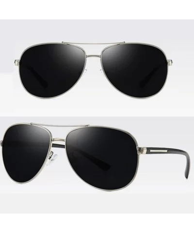 Men's Polarized Sunglasses Aviator Mirrored Sun Glasses for Men Fishing Driving (Color A) - A - C519024CLO3 $27.22 Aviator