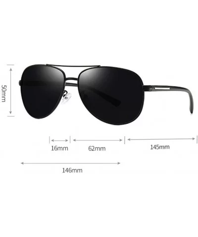 Men's Polarized Sunglasses Aviator Mirrored Sun Glasses for Men Fishing Driving (Color A) - A - C519024CLO3 $27.22 Aviator