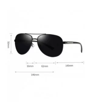 Men's Polarized Sunglasses Aviator Mirrored Sun Glasses for Men Fishing Driving (Color A) - A - C519024CLO3 $27.22 Aviator