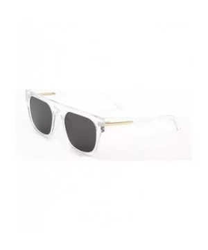 Retro Vintage Unisex Classic Square UV Protection Fashion Sunglasses - Clear - C818WU9HDRH $16.13 Goggle