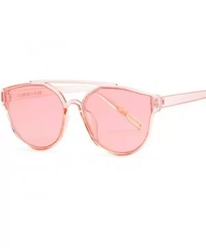 Vintage Sliver Cat Eye Sunglasses Women Fashion Mirror Cateye Sun Glasses Female Shades UV400 - Pink - C618U4ZI8C5 $6.97 Wayf...