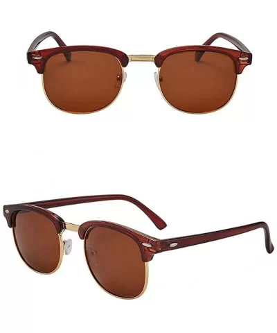 Half - Frame Polarizer Retro Chameleon Sunglasses for Men and Women - 4 - CK198OLIMEU $16.41 Aviator