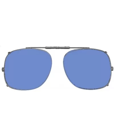 Visionaries Polarized Clip on Sunglasses - Square - Gun Frame - 58 x 49 Eye - CY12N11Z33X $42.56 Square