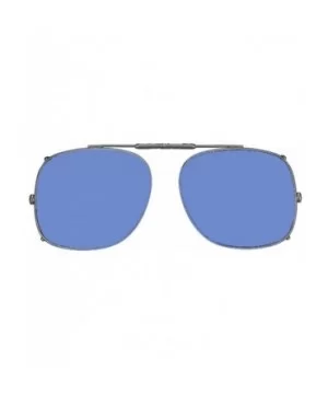 Visionaries Polarized Clip on Sunglasses - Square - Gun Frame - 58 x 49 Eye - CY12N11Z33X $42.56 Square