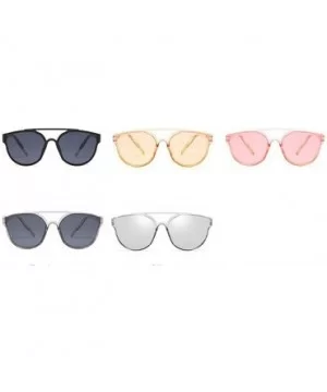 Vintage Sliver Cat Eye Sunglasses Women Fashion Mirror Cateye Sun Glasses Female Shades UV400 - Pink - C618U4ZI8C5 $6.97 Wayf...