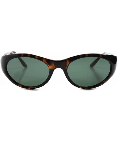 Classic Vintage 70s Hip Indie Fashion Tortoise Oval Sunglasses - CO18023QSX7 $10.78 Oval