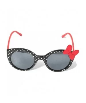 Disney Minnie Mouse Black & White Polka Dot Red Bow Sunglasses - CG18WN5YRNU $27.41 Cat Eye