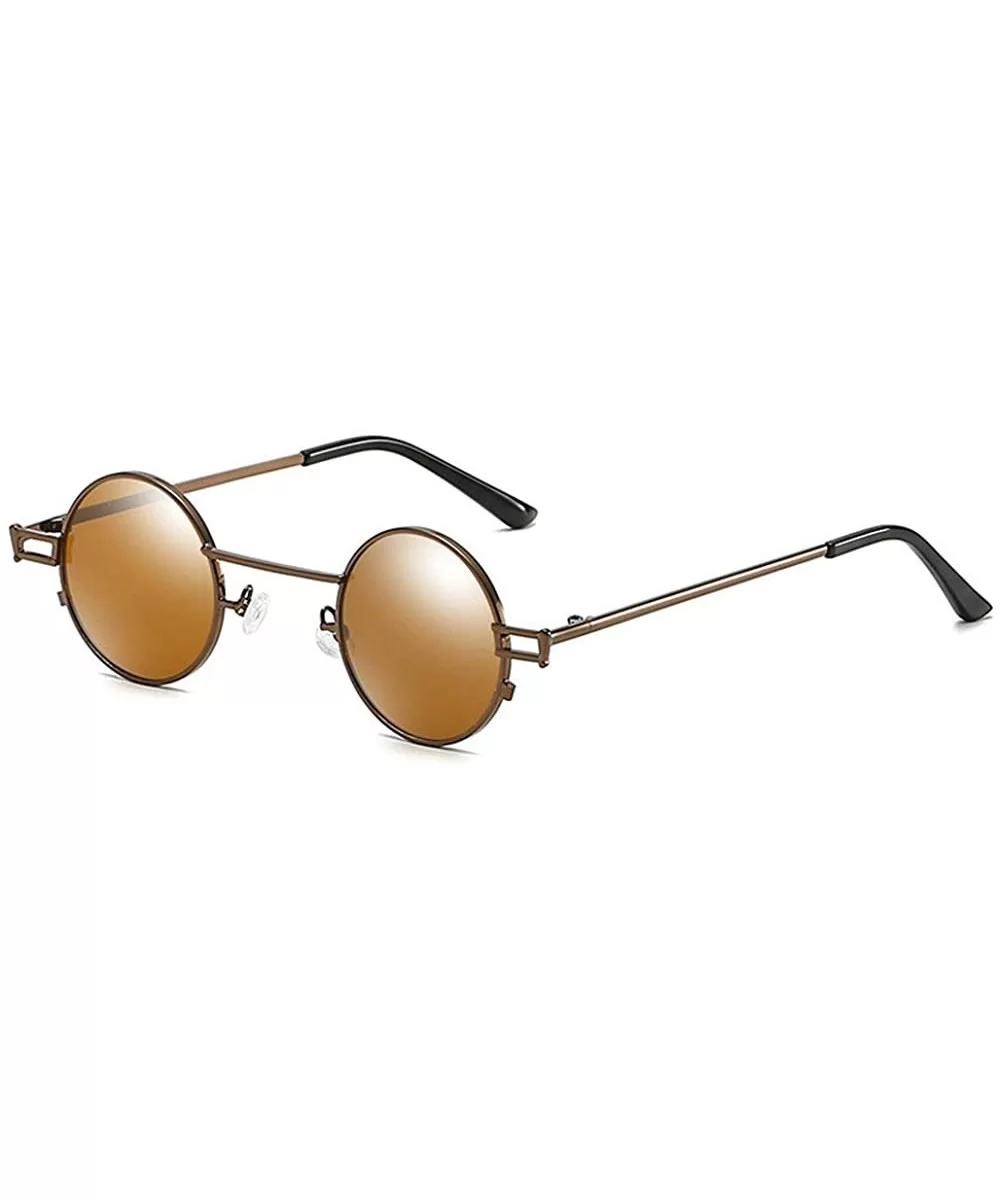 Sunglasses Designer Sunshade Eyewear - Brown - CE192QZ5KZE $8.76 Round