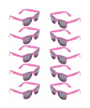 10 Packs UV Protection Neon Colors 80's Retro Style Party Favors Sunglasses - Pink - C818CGUI908 $13.01 Square