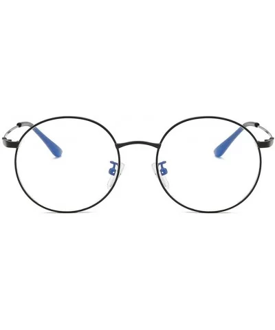 Radiation Protection Clear Lens Glasses New Vintage Classic Retro Round Metal Frame Glasses Non-Prescription - CO18SZ4CS6R $5...