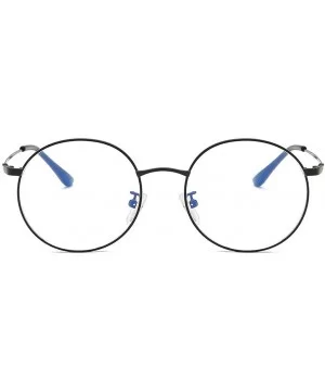 Radiation Protection Clear Lens Glasses New Vintage Classic Retro Round Metal Frame Glasses Non-Prescription - CO18SZ4CS6R $5...