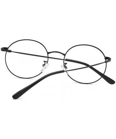 Radiation Protection Clear Lens Glasses New Vintage Classic Retro Round Metal Frame Glasses Non-Prescription - CO18SZ4CS6R $5...