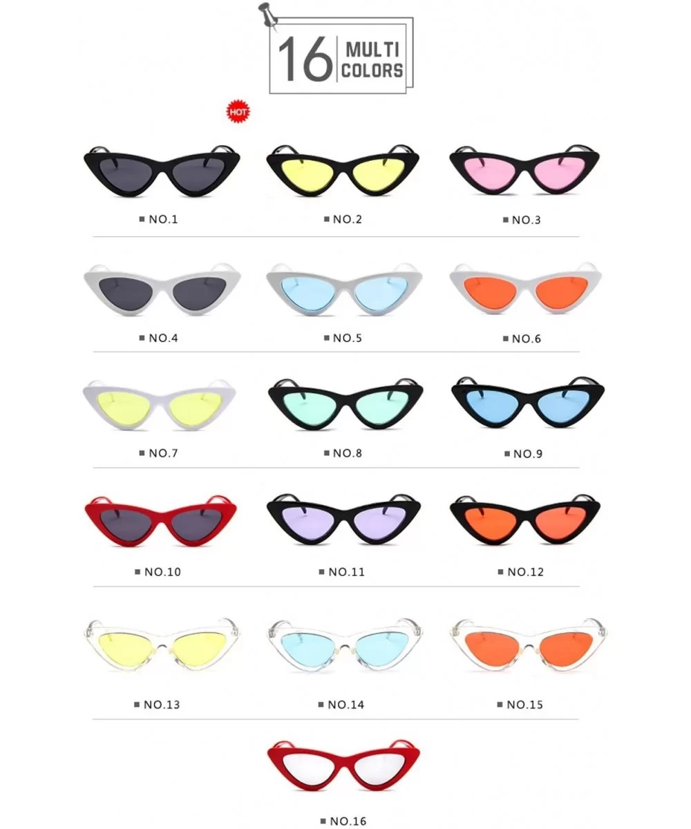 Distaff Fashion Cat Eye Shades Sunglasses Polarized Incorporate Candy Colored Glasses Sunglasses - No.9 - CJ18Z69RNQH $23.40 ...