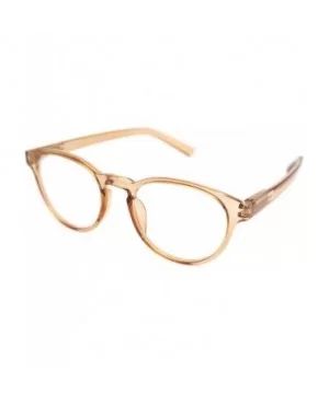 shoolboy fullRim Lightweight Reading spring hinge Glasses - Z2 Transparent Brown - C218ARUGDMQ $12.17 Round