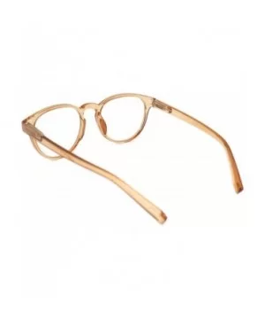 shoolboy fullRim Lightweight Reading spring hinge Glasses - Z2 Transparent Brown - C218ARUGDMQ $12.17 Round