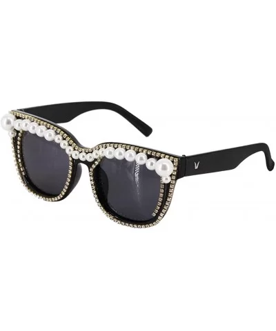 Stylish Metal Bee Decoration Sunglasses UV Protection Frame - Black E - CT18ZXGRWN5 $18.28 Cat Eye