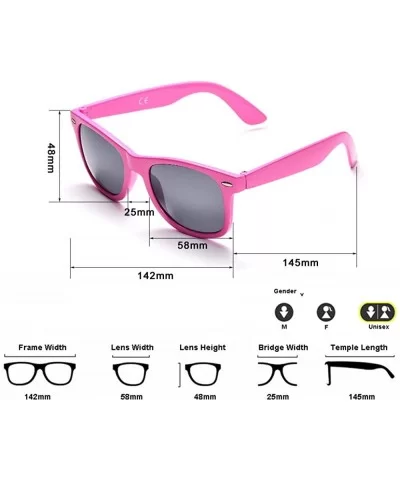 10 Packs UV Protection Neon Colors 80's Retro Style Party Favors Sunglasses - Pink - C818CGUI908 $13.01 Square