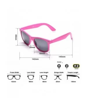 10 Packs UV Protection Neon Colors 80's Retro Style Party Favors Sunglasses - Pink - C818CGUI908 $13.01 Square