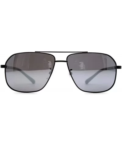 p648 Trendy Square Polarized- for Womens-Mens 100% UV PROTECTION - Black-silvermirror - CA192THD95I $15.40 Square