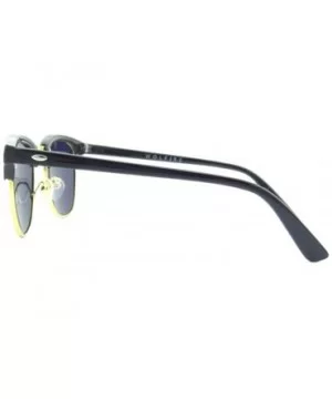 Classic Retro-vintage Style Multi-revo Colors Semi-rimless Sunglasses-Z5862 (gloss black-red) - CP11NRL0H6N $6.83 Rimless