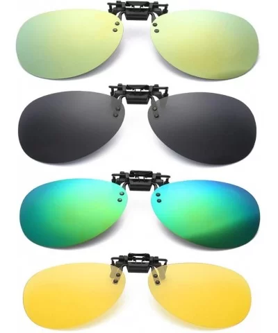 Sunglasses Aviator Polarized Yellow Vision - CH18A0TLW5N $32.84 Goggle