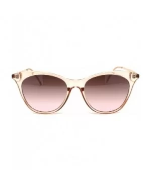 Womens Mod Chic Retro Designer Cat Eye Sunglasses - Peach Burgundy Smoke - CN18XOTNK46 $7.79 Cat Eye