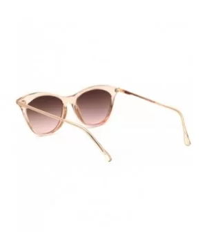 Womens Mod Chic Retro Designer Cat Eye Sunglasses - Peach Burgundy Smoke - CN18XOTNK46 $7.79 Cat Eye