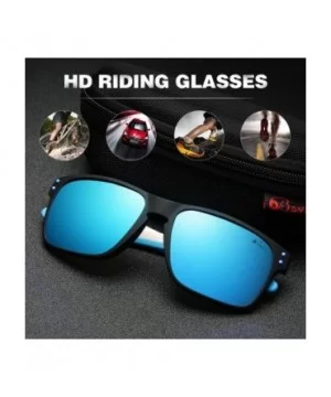 Polarized Sports Sunglasses Square Glasses for Men Women Running Cycling Fishing Golf Baseball - Blue 2 - CG18XE68ZEL $17.36 ...