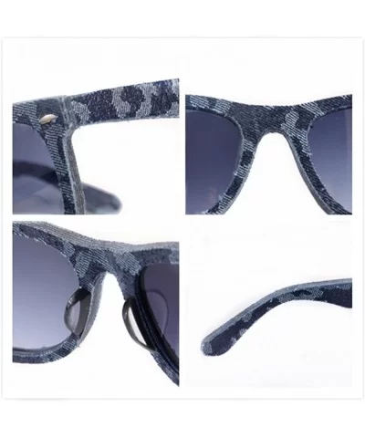 Denim-trimmed Frames UV400 Modern Sunglasses Classic Wayfarers - 3013 - C011Y38ZOIZ $19.30 Wayfarer