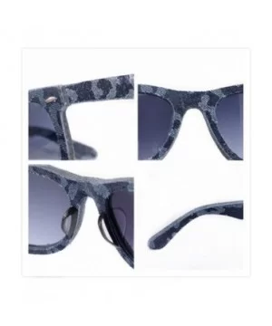 Denim-trimmed Frames UV400 Modern Sunglasses Classic Wayfarers - 3013 - C011Y38ZOIZ $19.30 Wayfarer