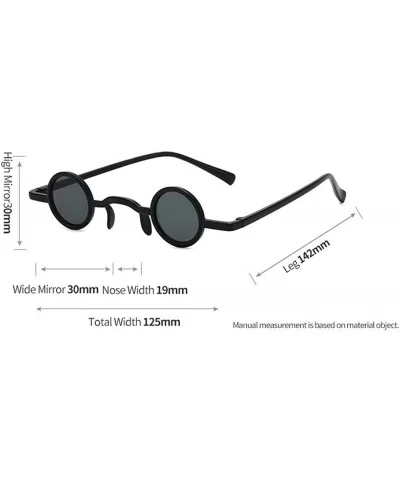 2020 Small Size Round Sunglasses Men Cool Hip Hop Retro Punk Sun Glasses Ultralight Fashion Women Eyewear Mirror - C1192SHOLM...