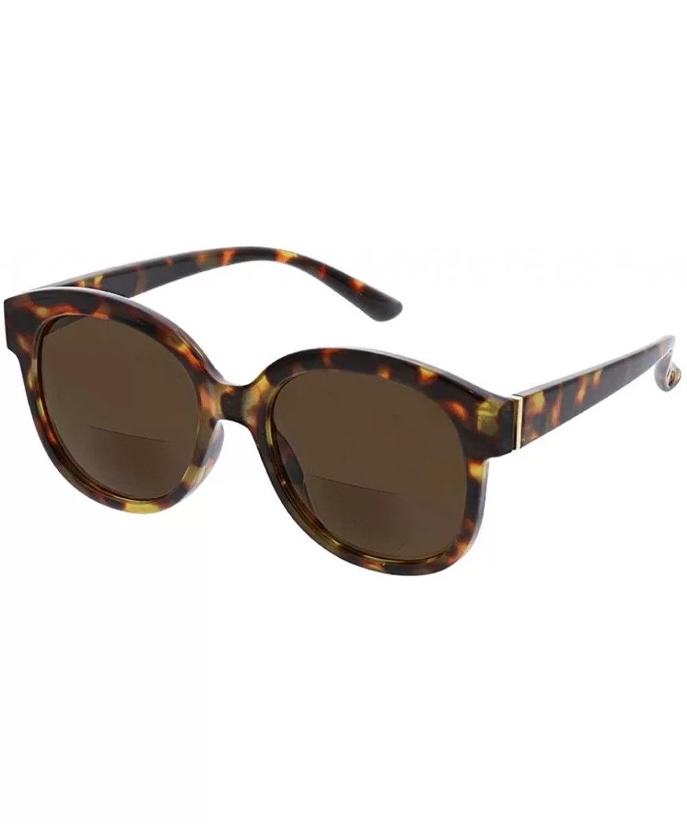 Women's Catalina Square Hideaway Bifocal Sunglasses - Tortoise - 52 mm + 3 - CN18OID8XSD $18.13 Square