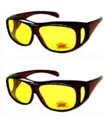 Polarized Night Driving Fit Over Wear Over Reading Reader Glasses Sunglasses- Size Large - CR189TH3EQZ $14.78 Shield