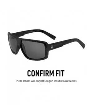 Polarized Replacement Lenses for Dragon Double Dos Sunglasses - Multiple Options - Deep Blue Mirror - C912CCLZZ2J $35.92 Sport