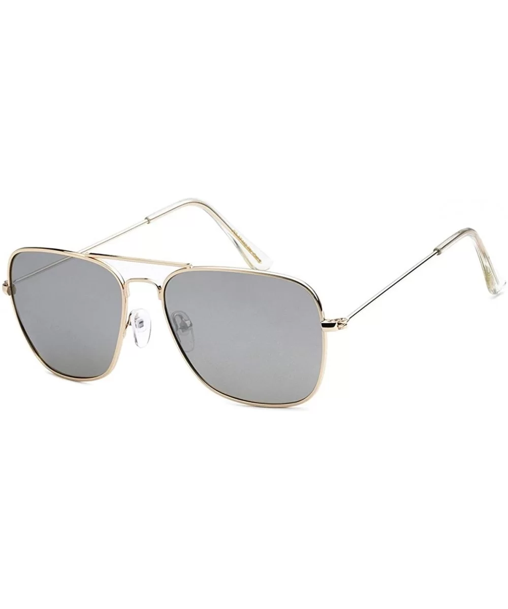 Polarized Aviator Sunglasses - Silver - C918IHKOI8L $4.90 Aviator