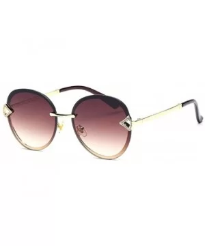 2019 frameless new sunglasses - ladies diamond fashion frameless tide sunglasses - A - CM18S8XUU69 $38.88 Aviator