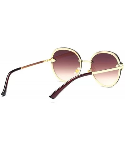 2019 frameless new sunglasses - ladies diamond fashion frameless tide sunglasses - A - CM18S8XUU69 $38.88 Aviator