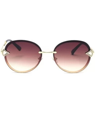 2019 frameless new sunglasses - ladies diamond fashion frameless tide sunglasses - A - CM18S8XUU69 $38.88 Aviator