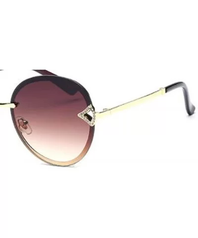 2019 frameless new sunglasses - ladies diamond fashion frameless tide sunglasses - A - CM18S8XUU69 $38.88 Aviator