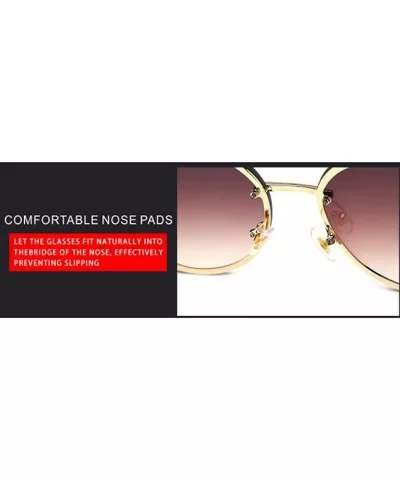 2019 frameless new sunglasses - ladies diamond fashion frameless tide sunglasses - A - CM18S8XUU69 $38.88 Aviator